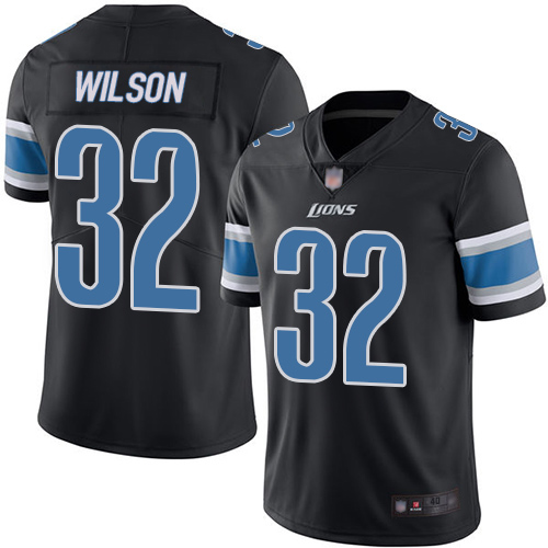 Detroit Lions Limited Black Youth Tavon Wilson Jersey NFL Football #32 Rush Vapor Untouchable->youth nfl jersey->Youth Jersey